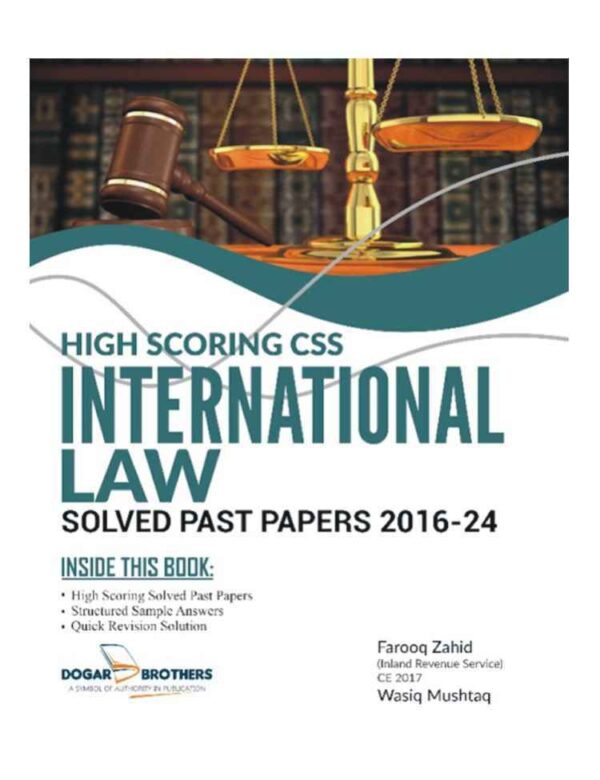 CSS INTERNATIONAL LAW Solved Past Papers